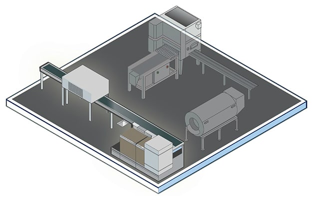 Automated Fruit and Vegetable Cleaning Process